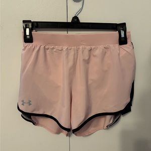 NWT! New Under Armor Fly By 2.0 Light Pink Shorts Size M